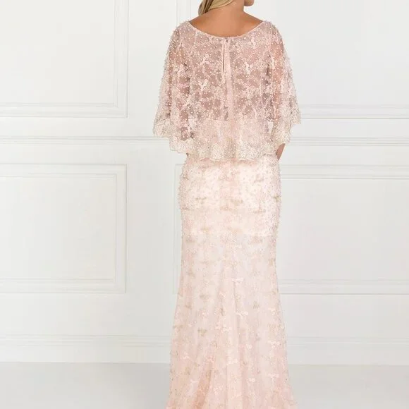 MESH LONG MERMAID PROM DRESS GL1535 - Picture 3 of 4